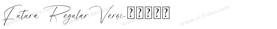 Futura RegularVersi字体转换